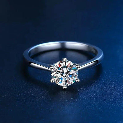 finityzoneEleganter Moissanite - Ring für Frauen – 0,3ct, Sterling Silber, Goldplattiert