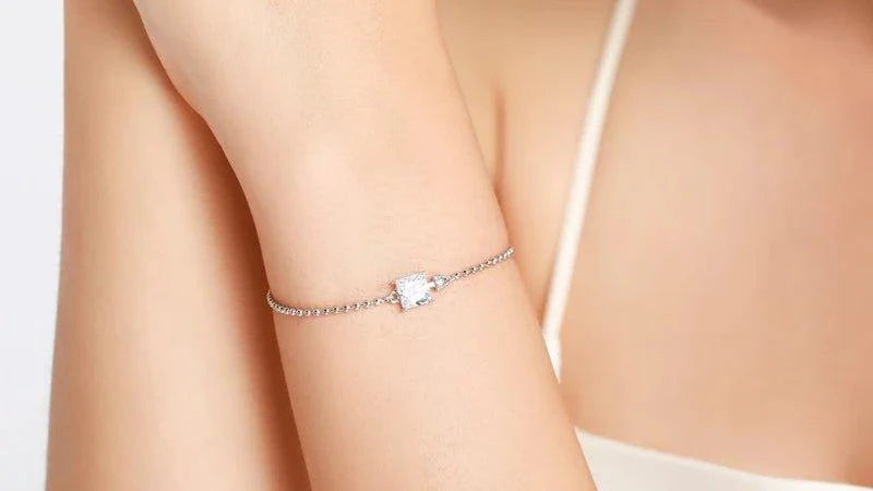 finityzoneelegantes 925er silber armband mit klaren zirkonia – perfekt für hochzeiten