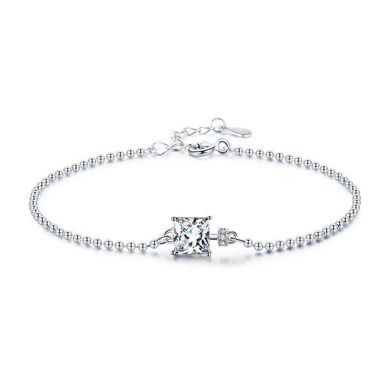 finityzoneelegantes 925er silber armband mit klaren zirkonia – perfekt für hochzeiten