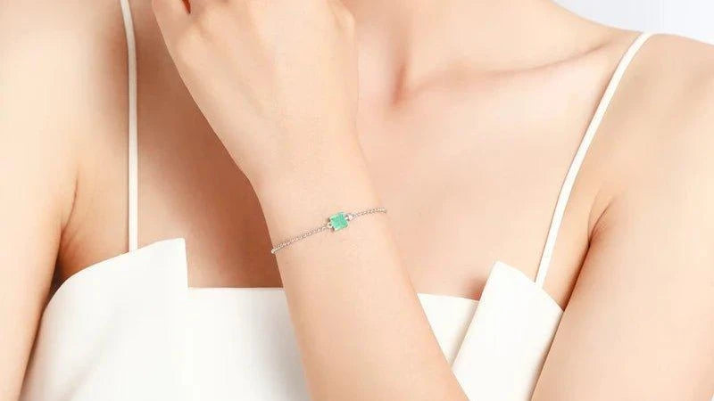 finityzoneelegantes 925er sterling silber armband mit paraiba - turmalin