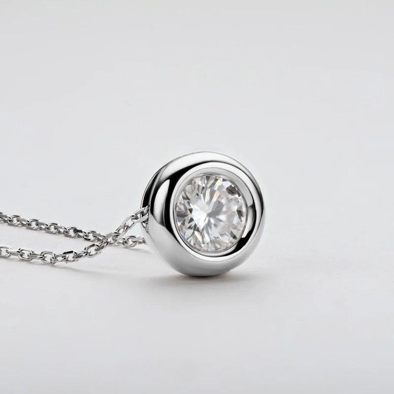 finityzoneelegantes moissanite - halsband aus 925 sterling silber – perfekte geschenkidee