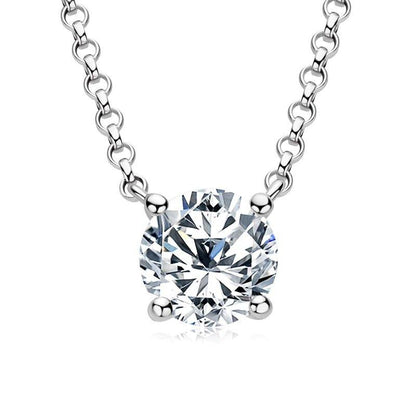 finityzoneElegantes Moissanite - Pendant für Damen – 925er Silber Halskette