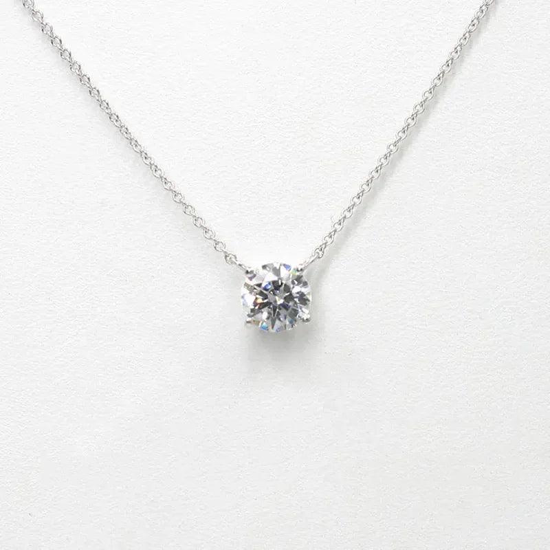 finityzoneelegantes moissanite - pendant für damen – 925er silber halskette