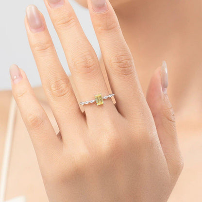 finityzoneExklusiver 925er Sterling Silber Ring mit pinken und gelben Zirkonia