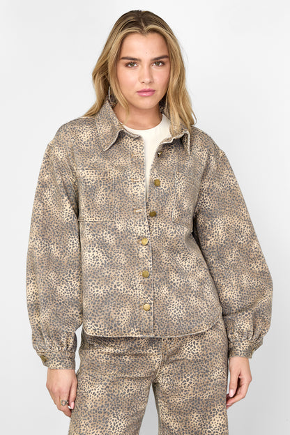 Damen Jeans Set Leopardenmuster | Baumwolle | Mehrfarbig