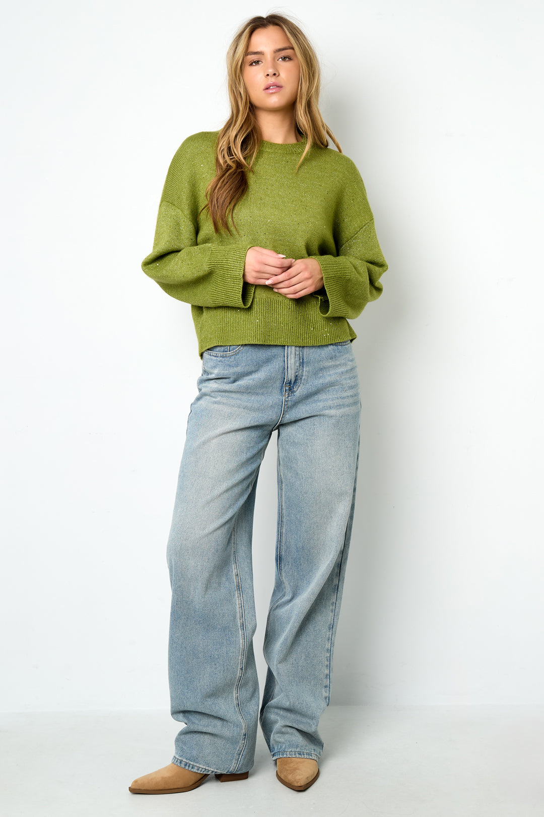 damen strickpullover warm gehobener | polyester | mehrfarbig
