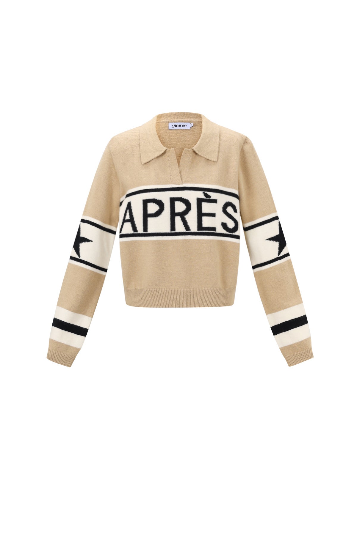 Damen Pullover Après Buchstaben | Polyester | Mehrfarbig