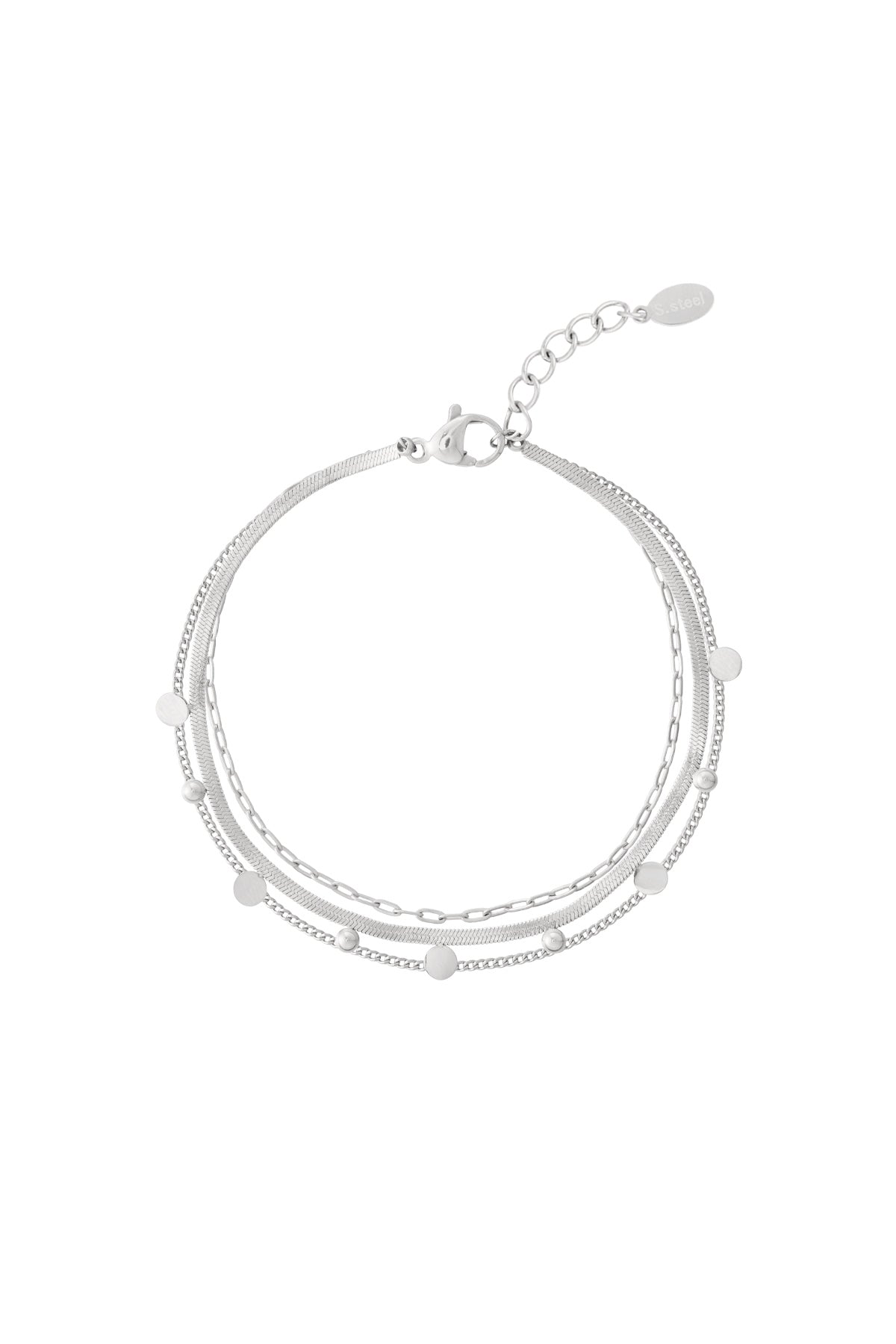 damen armband kettenmuster | edelstahl | gold- und silberfarbe