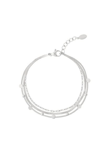 Damen Armband Kettenmuster | Edelstahl | Gold- und Silberfarbe