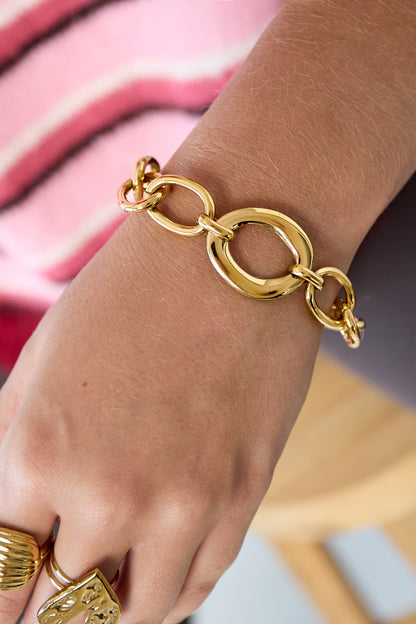 Damen Armband Kette Simple | Edelstahl | Gold- und Silberfarbe