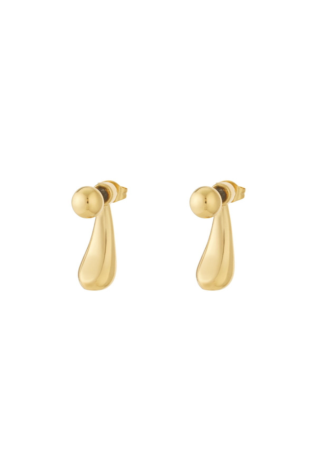 Damen Ohrringe Organisch 14K | Edelstahl vergoldet | Gold & Silber