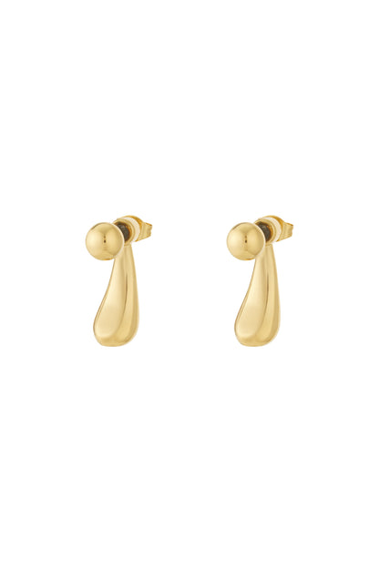 Damen Ohrringe Organisch 14K | Edelstahl vergoldet | Gold & Silber