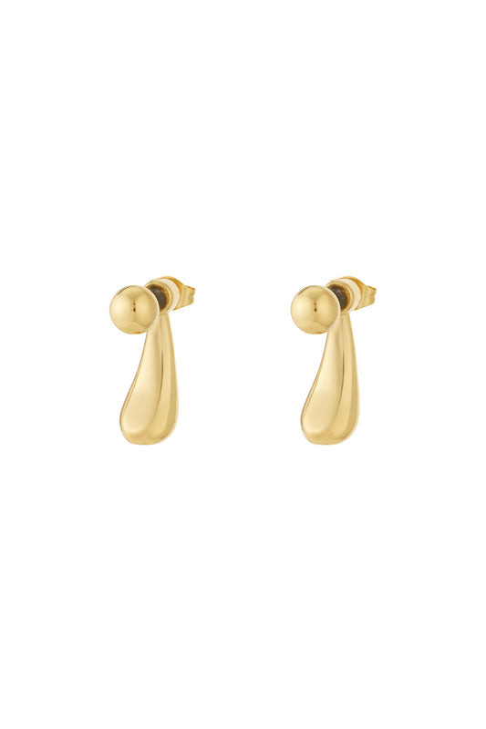 Damen Ohrringe Organisch 14K | Edelstahl vergoldet | Gold & Silber