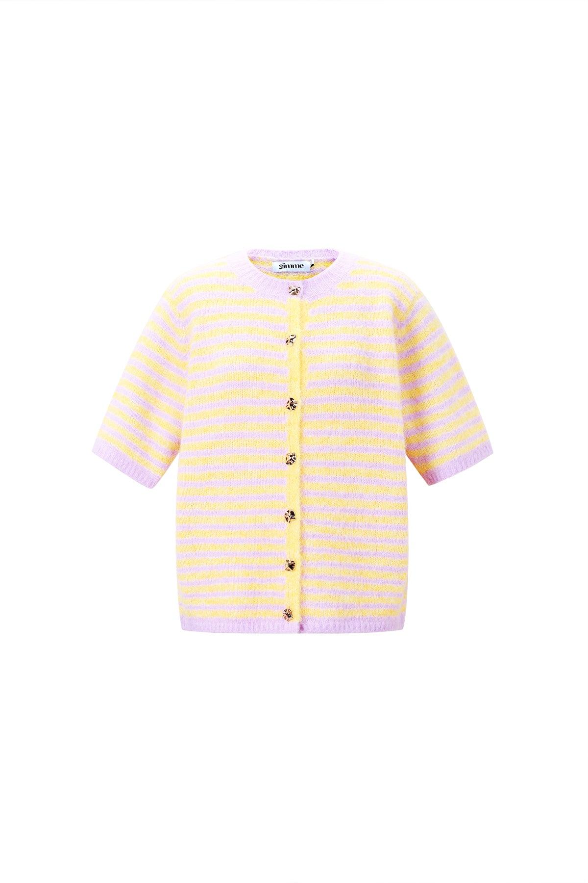 Damen Weste Streifenstrick Leicht | Polyester | Mehrfarbig
