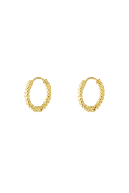 Damen Ohrringe Twist Organisch | Edelstahl | Gold & Silber