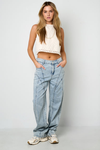 Damen Jeans Indigo Lässig | Baumwollmischung | Blau