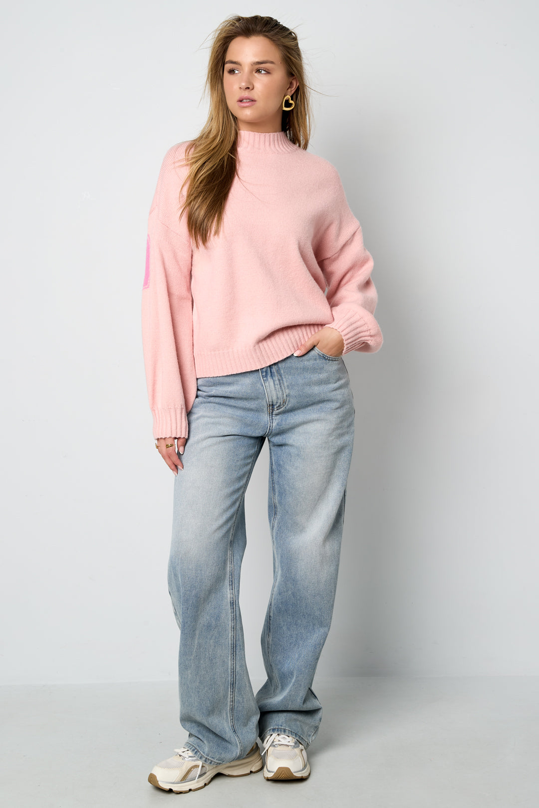 Damen Strickpullover Buchstaben Casual | Polyester | Mehrfarbig