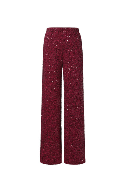 Damen Hose Pailletten | Polyester | Mehrfarbig