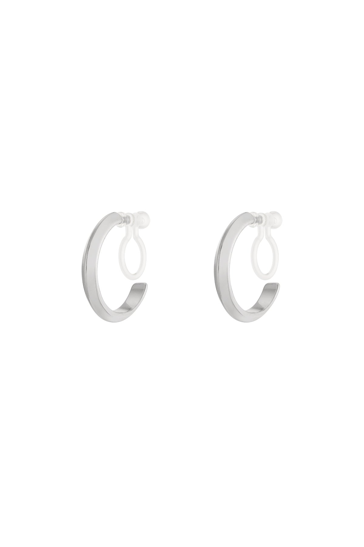 Damen Ohrclips Creole 14K Classic | Edelstahl vergoldet | Goldfarbe
