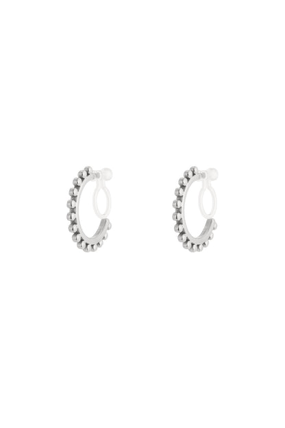 Damen Ohrclips Ring 14K | Edelstahl vergoldet | Gold & Silber