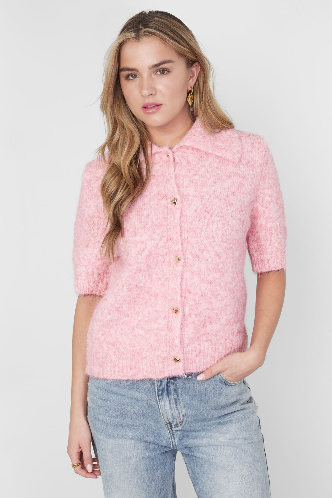 Damen Stricktop Amore Frühling | Polyester | Mehrfarbig