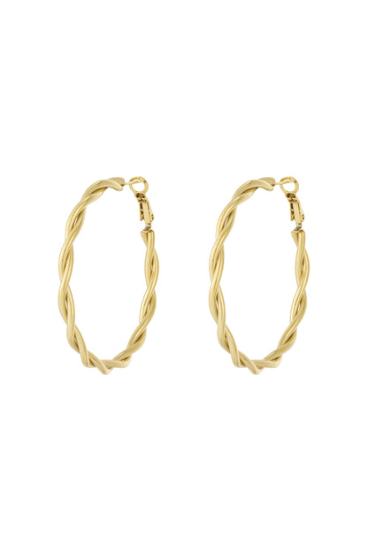 Damen Creolen Kreis | Edelstahl | Gold & Silber