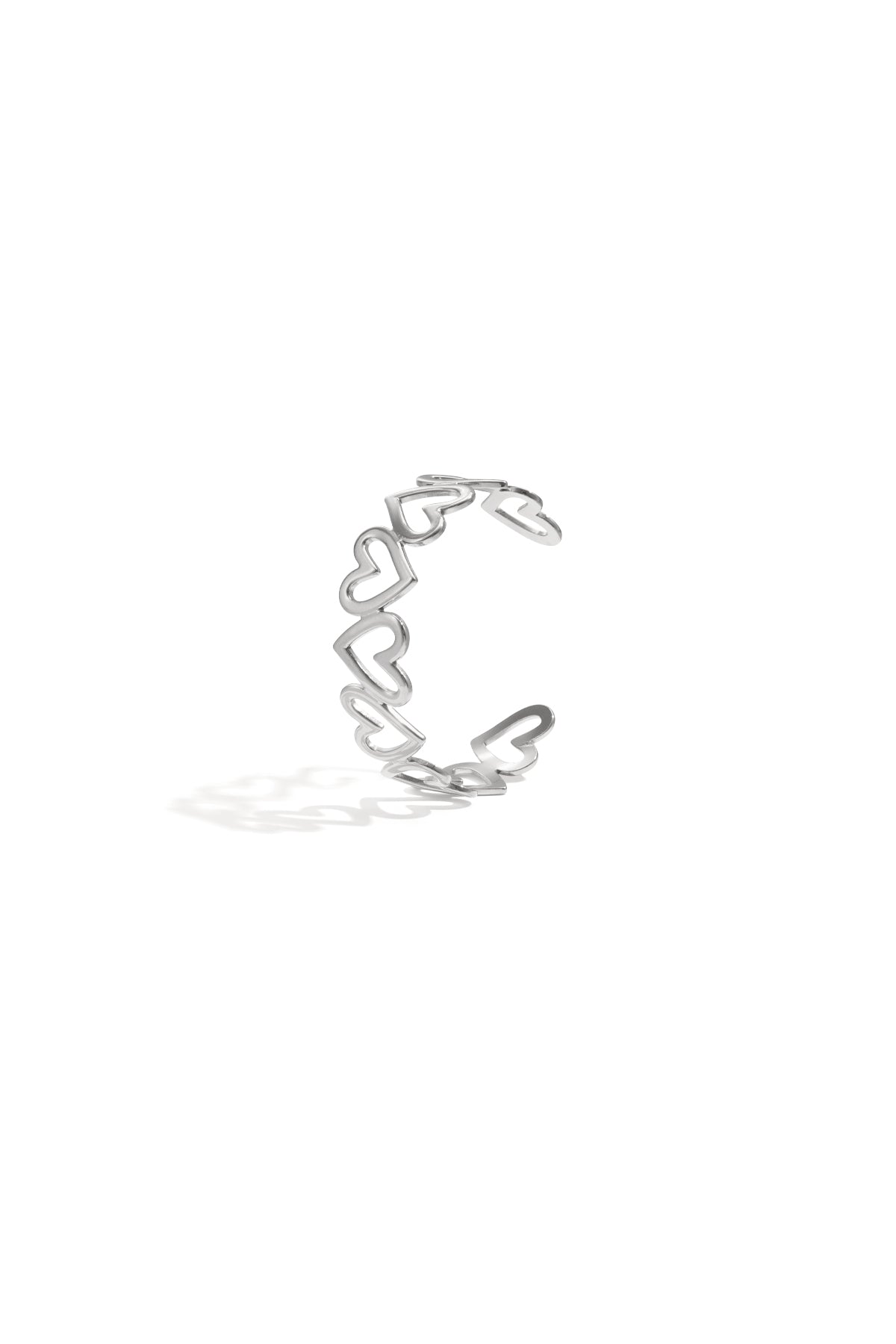 Edelstahl Manschette Armbänder Herz Casual Täglich Einfache Serie frauen schmuck
