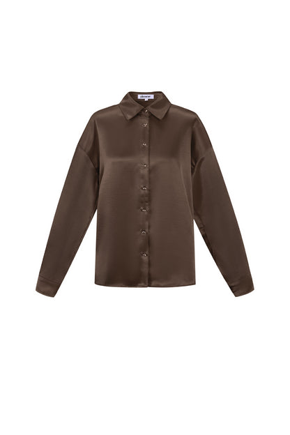 Woven Polyester Fiber Damen-Bluse Casual Solid Color Basic