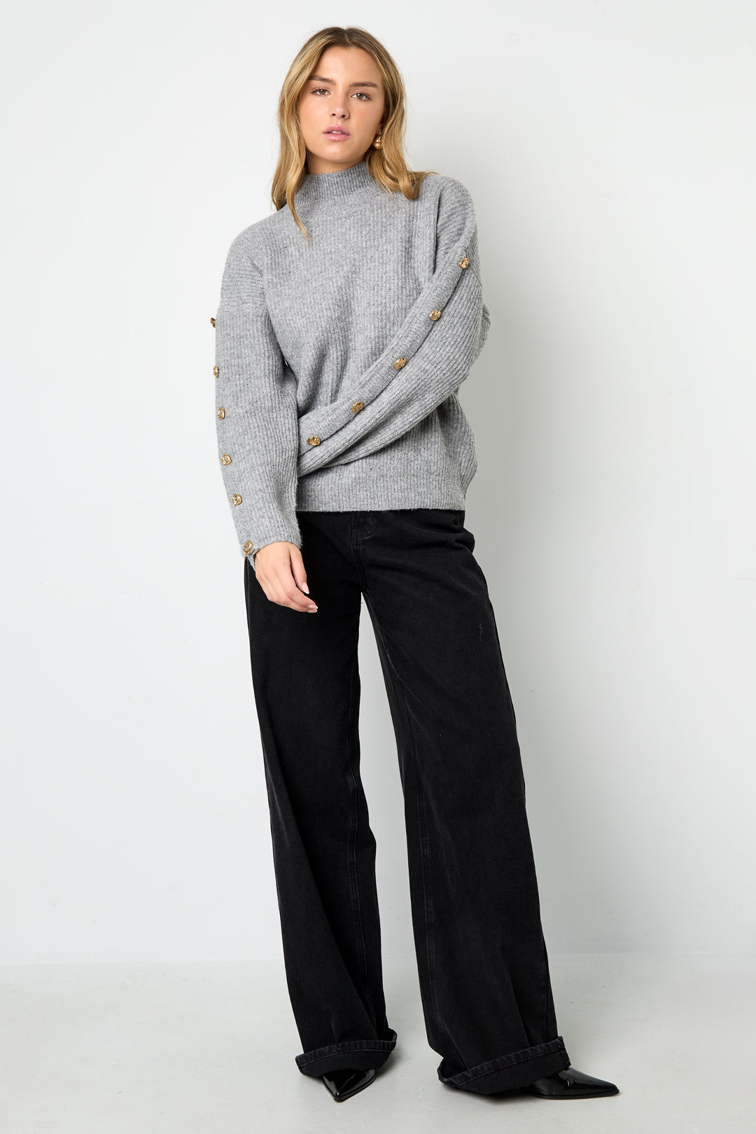 Damen Rollkragenpullover Glamourös | Polyester | Mehrfarbig
