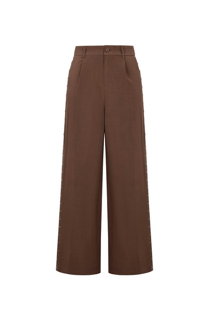 Damen Weithose Herbst | Polyester | Braun