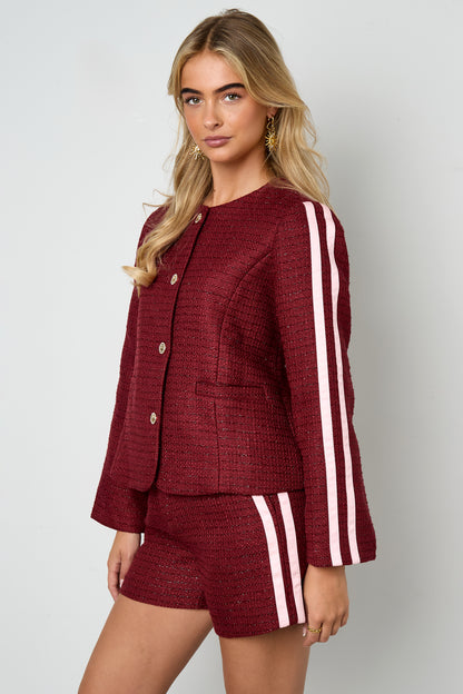 Damen Jacke Plaid Elegant | Polyester | Mehrfarbig