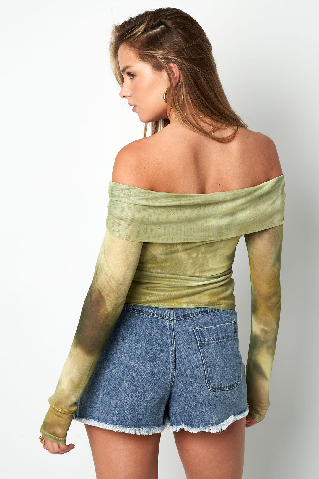 Damen Langarmshirt Vollton Zeitlos | Polyester | Grün