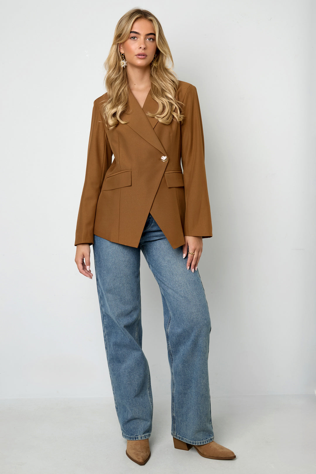 gewebte polyesterfaser damen-anzug elegant einfarbig herbst/winter