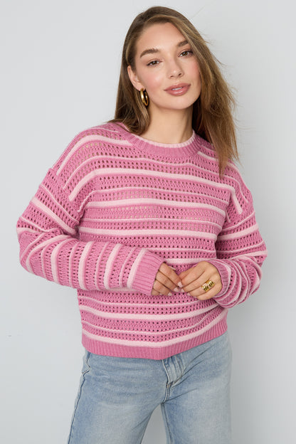 Damen Strickpullover Classic | Polyester | Mehrfarbig