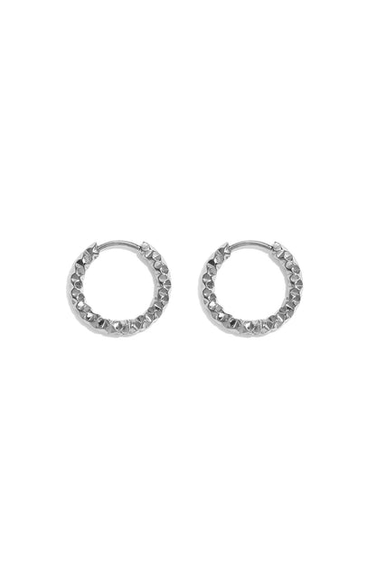 Edelstahl-Creolen, schlicht, elegant, für jeden Tag – Damenschmuck