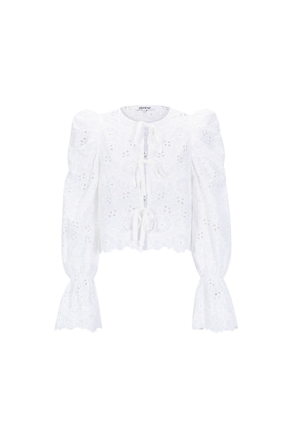 Damen Langarmshirt Baumwolle | Baumwolle | Weiß