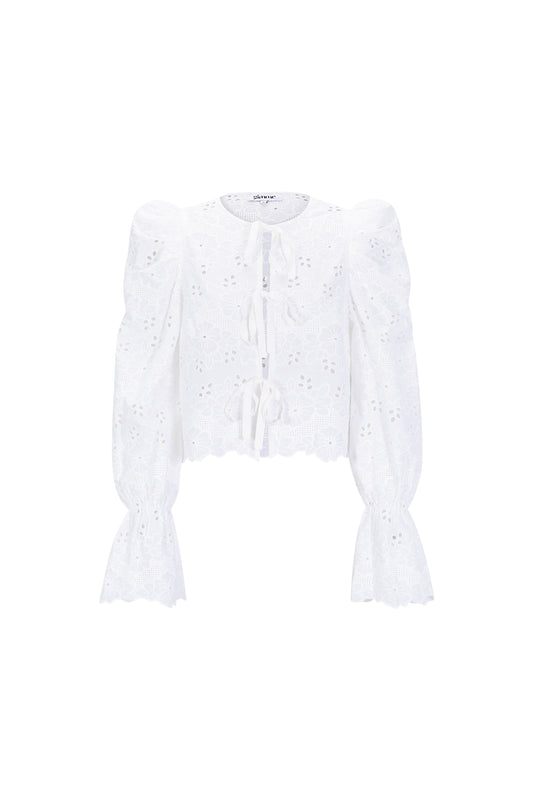 Damen Langarmshirt Baumwolle | Baumwolle | Weiß