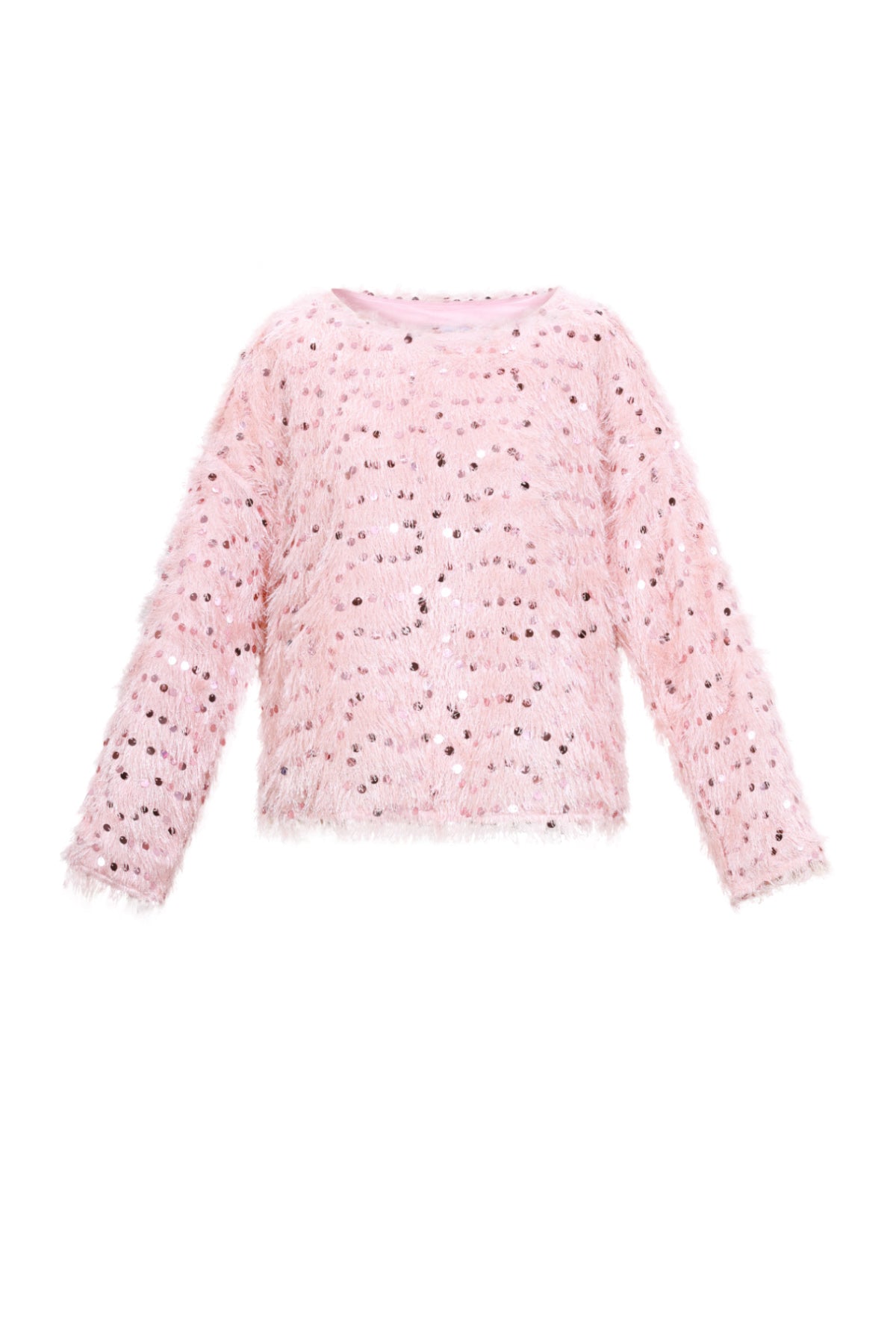 damen langarmshirt pailletten | polyester | mehrfarbig